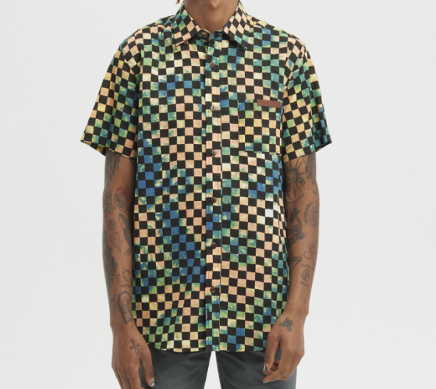 HY CHECK Tie Dye Shirt (Small)