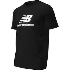 NB STACKED LOGO Tee-Black (Small)