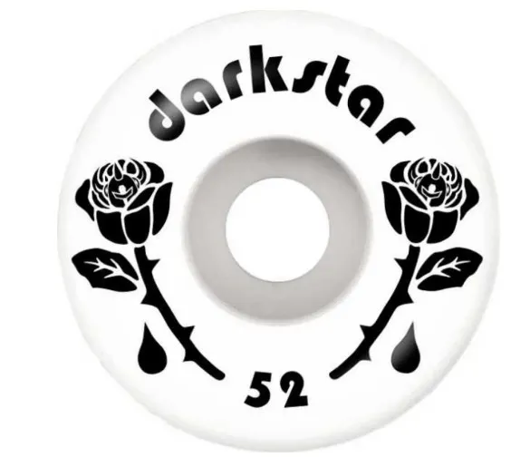 Darkstar  Black White Forty 52mm wheel