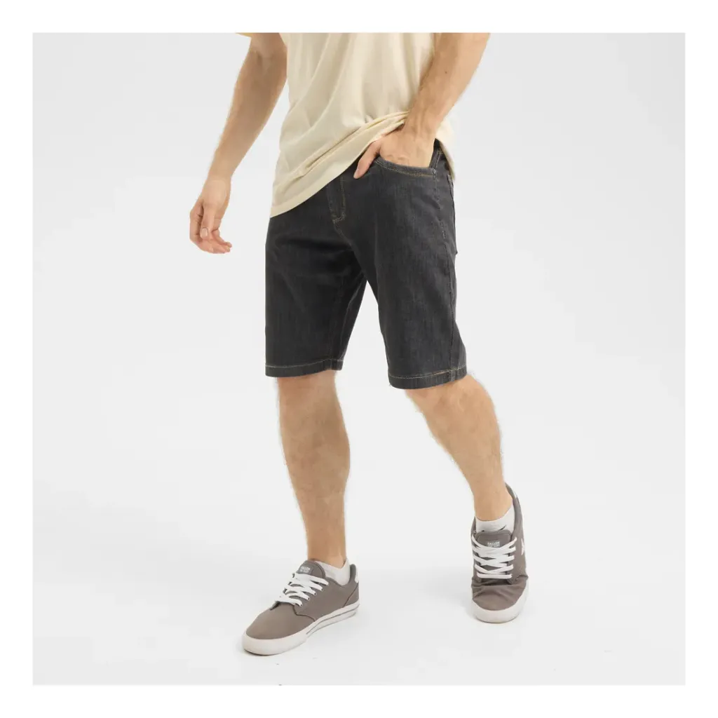 CENTURY Black Denim Shorts