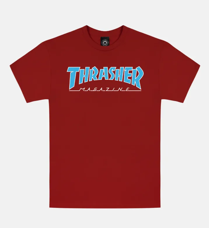Thrasher Outlined- Cardinal Red