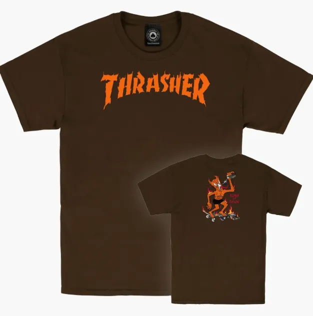 Thrasher Burn it Down-Brown