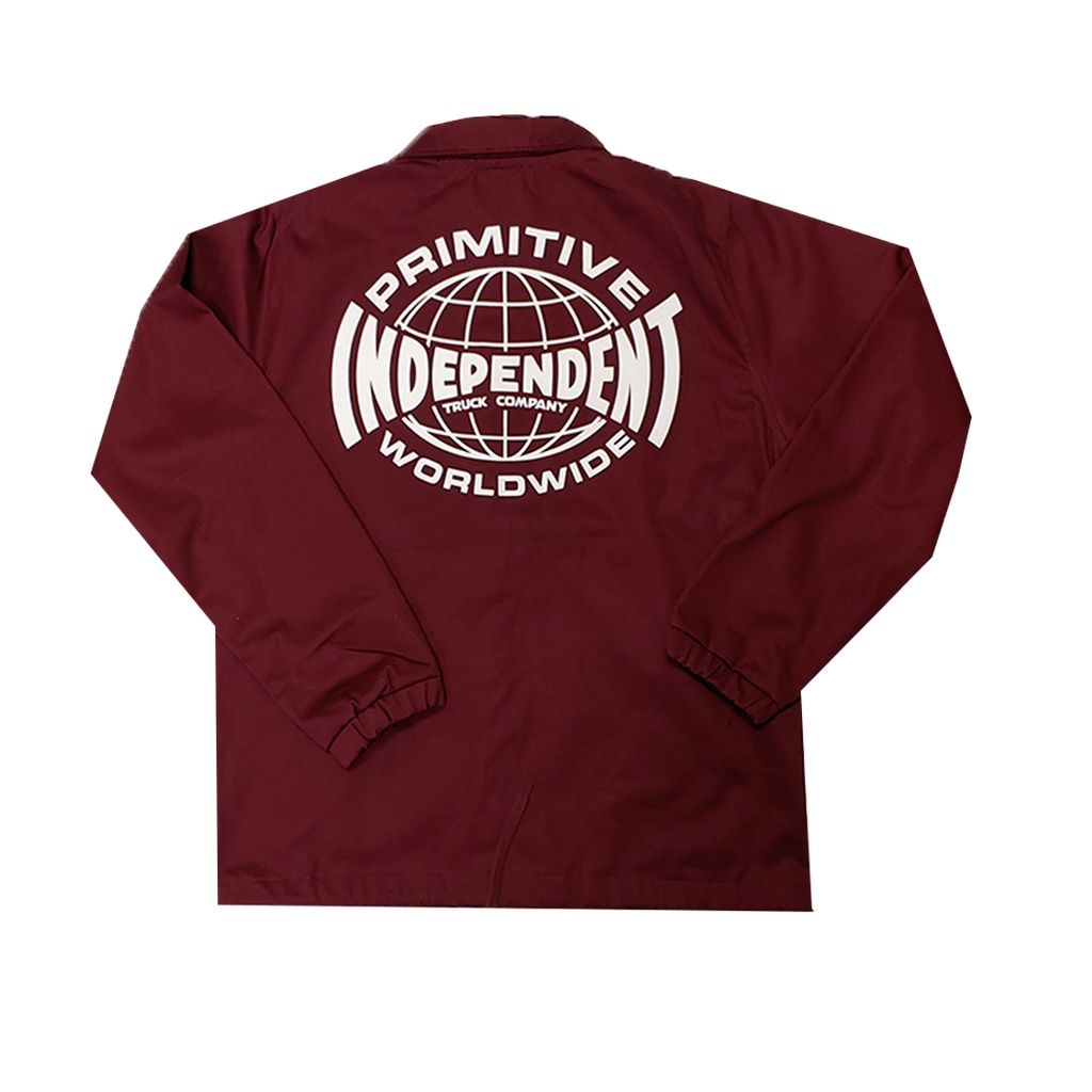 Primitive Coaches Jacket-burgundy