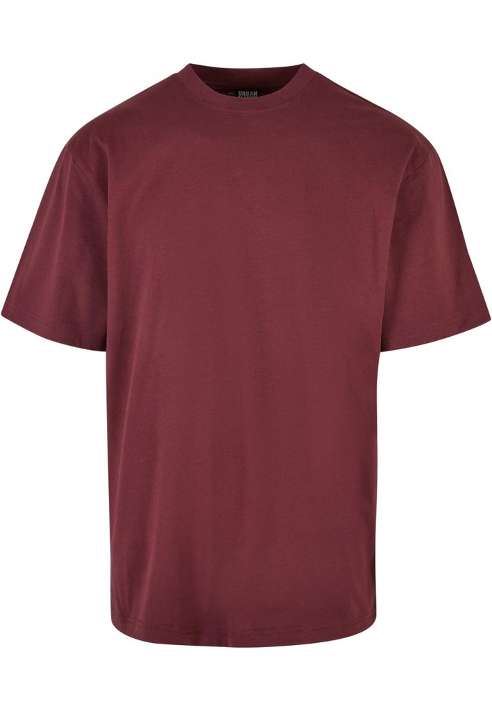 Plain Oversized Tee-Cherry