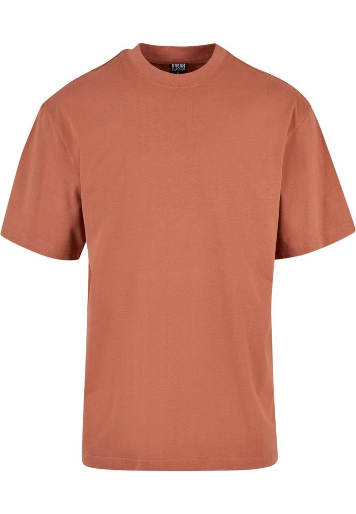 Plain Oversized Tee-Terracotta