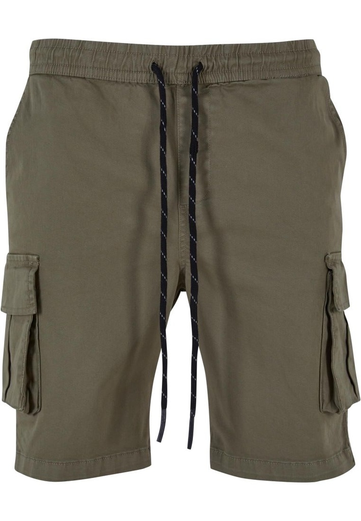 [Drawstring Cargo Shorts-Olive S] Drawstring Cargo Shorts-Olive (Small)