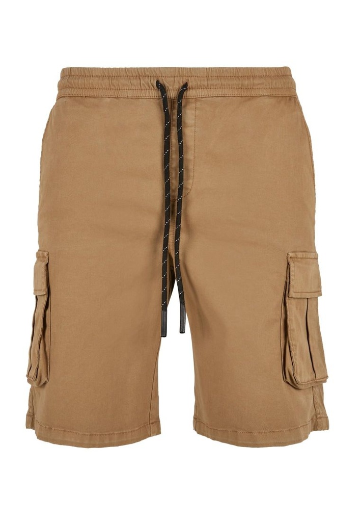 Drawstring Cargo Shorts-DarkSand