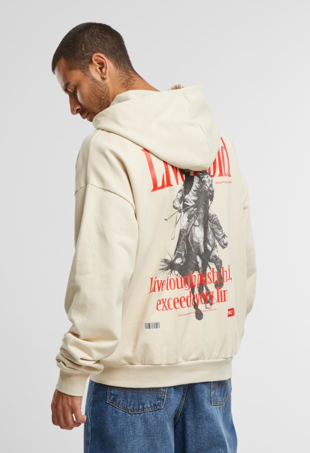 LIVE BOLD OVERSIZE HOODY-SAND