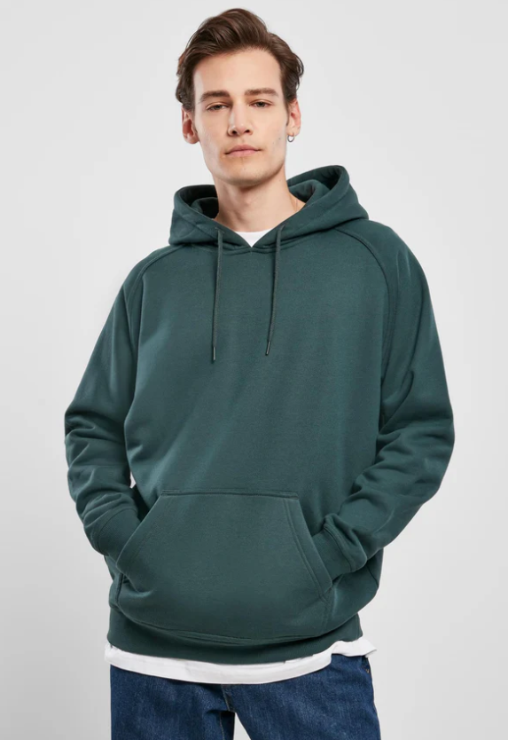 BLANK HOODY-Bottle Green