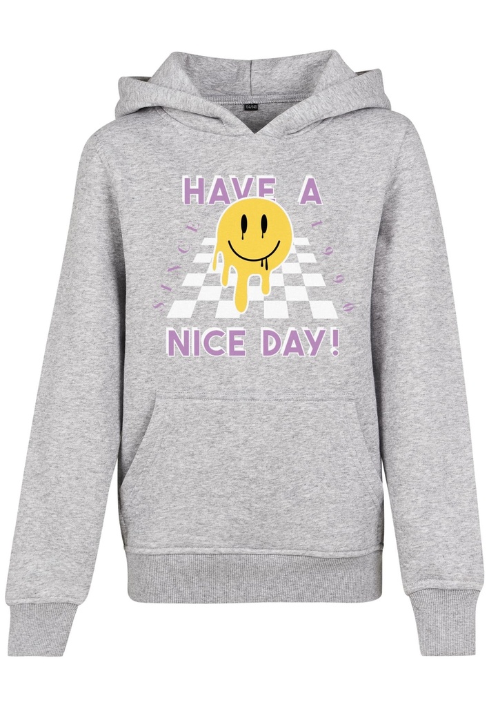 [Mr TEE Kids Nice Day Hoodie 122] Mr TEE Kids Nice Day Hoodie-Heather Grey (122/128)