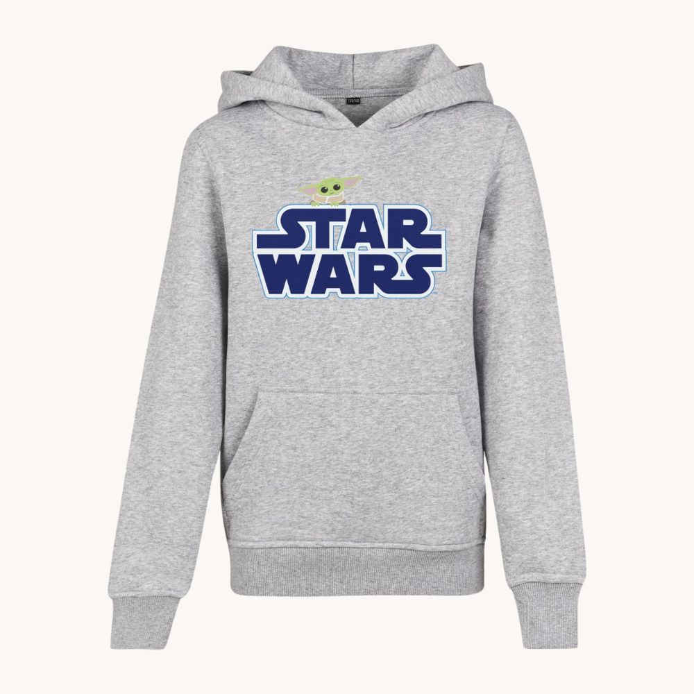 Mr TEE Kids Star Wars Yoda-Heather Grey