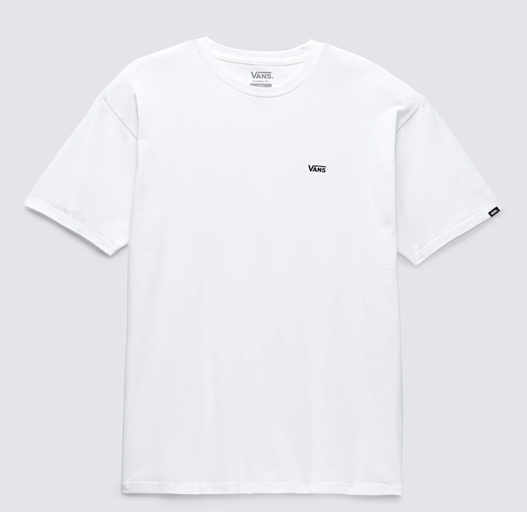 [LEFT CHEST LOGO TEE White/Black S] LEFT CHEST LOGO TEE White/Black (Small)