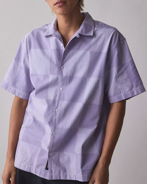Kessler Checkerboard Shirt-Purple Haze