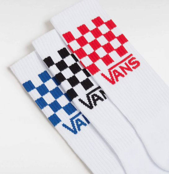 [Classic Check Crew White 39] 3 Pack-Classic Check Crew White (39/42)
