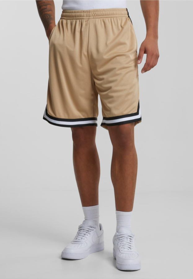 [STRIPES MESH SHORTS-Seagrass Blks] STRIPES MESH SHORTS-Seagrass Blk (Small)