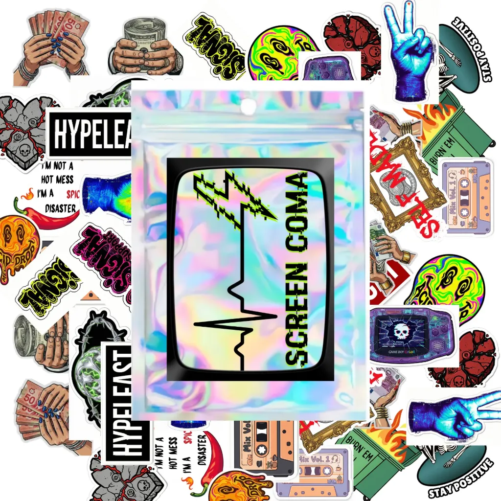[Surprise Stickers (10 pcs)] Screen Coma Sticker Pack (10 pcs)