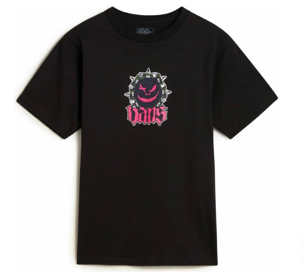 Happy Spike Black Tee